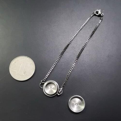 316 Atainless Steel Bracelet Titanium Cylinder With Round Medicine Storage Can Open Round Box Mini Storage Tank