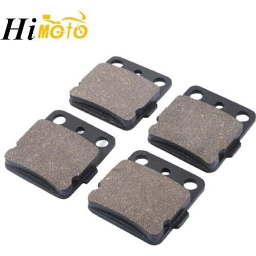 4pcs/set Motorcycle Accessories Front Discs Brake Pads For Yamaha YFM450 YFM 450 GRIZZLY 2007 2008 2009 2010