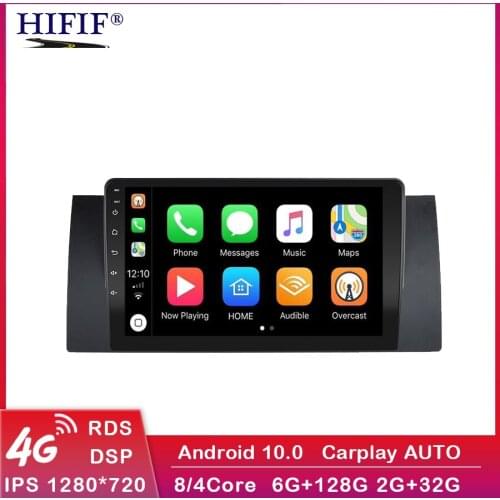 4G Android 10 Car Radio Multimedia Video Player for BMW 5 E39 E53 X5 1995-2001 2002 2003 2004 2005 2006 Navigation GPS 2 din