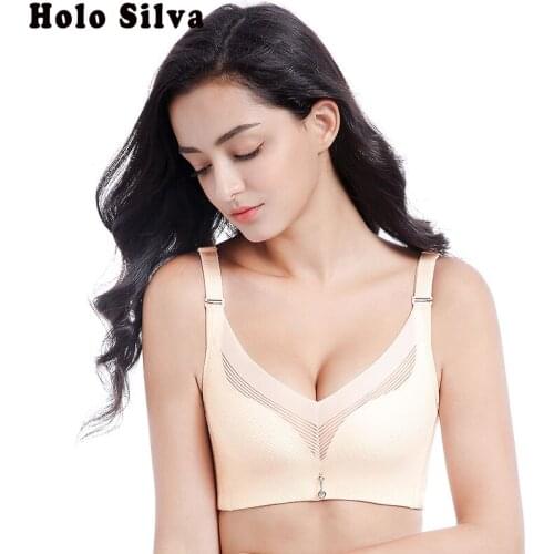 Seamless Wire Free Bra No Rims Push Up Max 95C 100C Thin Cup Spandex Bra Women Wireless Bralette Full Cup Wireless Sexy Lingerie