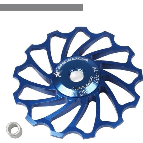 MEROCA MTB Mountain Bike 11T 13T Aluminum Alloy Bicycle Ceramics Bearing Jockey Wheel Rear Derailleur Guide Pulley