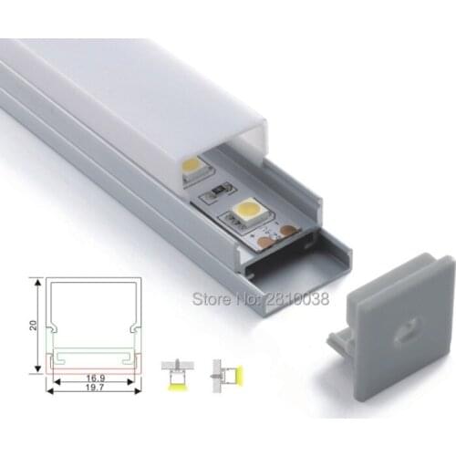 200 X1M Sets/Lot linear light aluminum profile for led light bar and square type led aluminum profile with plate for wall