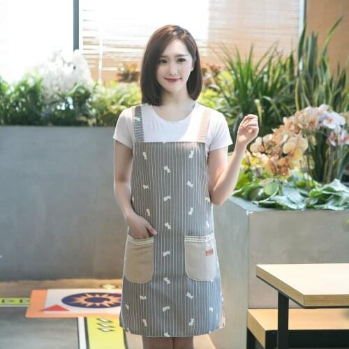 Fashionable home erasable hand apron Japanese waterproof and oil-proof home gown cooking kitchen home adult female waist