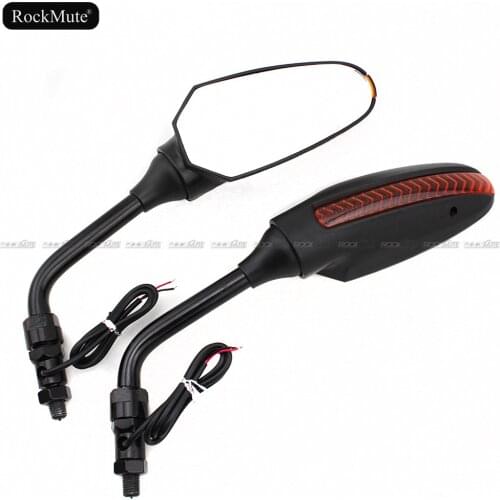 Motorcycle Rear Side Rearview Mirrors with LED Light For Benelli BN600 Naked BN600 GT TNT R160/Titanium Tre-K 899/1130 Amazonas