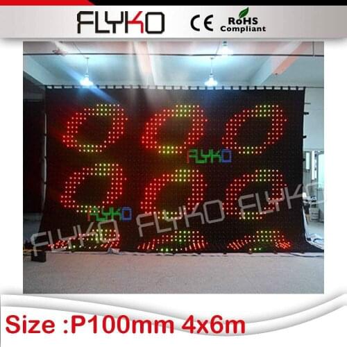New product P10cm 4*6m photography backdrops innovative flexible led curtain light screen