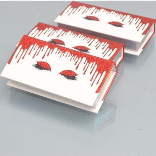 Wholesale Custom Packaging Eyelashes Box Package Lash Boxes Case Faux Cils 25mm Mink Eyelashes Strip Storage Cases Ideas Vendors