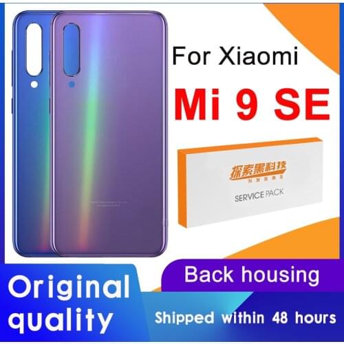 Original Back Housing Replacement For Xiaomi Mi 9 Se Back Cover Battery Glass With adhesive Sticker For Mi9 Se Rear Cover