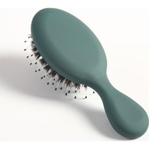 Salon Styling Hairbrush Portable Massager Hair Comb Horsehair Comb Pocket Hair Comb Shampoo Brush Fashion Styling Tool Health