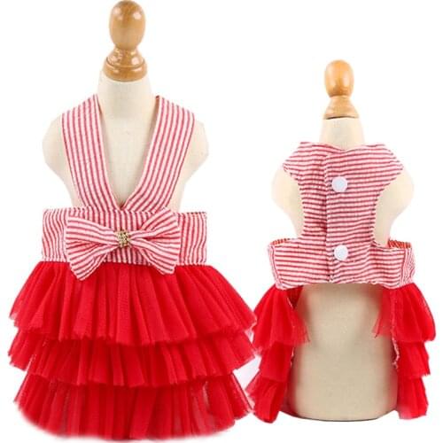 Pet Dog Dress Princess Dog Clothes Summer Pet Clothing For Dogs Skirt Tulle Puppy Cat Dress For Dogs Chihuahua Yorkshire Clothes