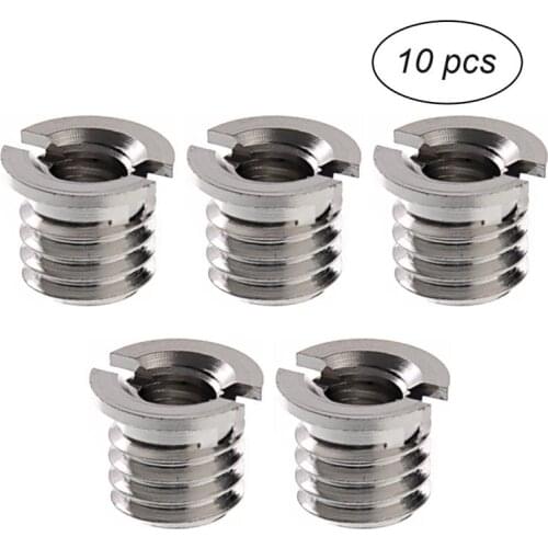 1/4" to 3/8" Camera Tripod Thread Adapter Convert Nut Screw Adapter(10PCS)