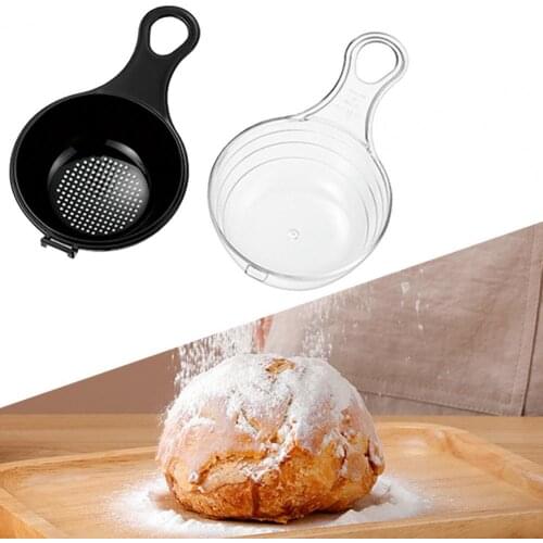 2Pcs/Set Flour Sieve Colander Screen Mesh Tea Strainer Mesh Flour Colander Mesh Plastic Flour Fine Mesh Strainer Tools for Home