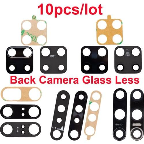 10sets/lot Back Camera Glass Lens + Adhesive Sticker For Xiaomi Redmi K20 30 PRO note 9 9s 9pro Camera Lens For Xiaomi 10