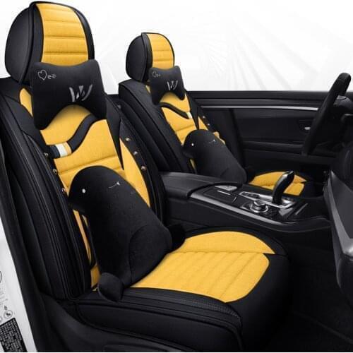 High quality black Car seat covers For citroen c3 c4 berlingo c5 aircross accessories