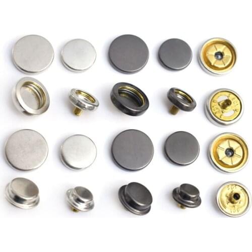 Seam Free Metal Button Down Jacket Double-sided Four-snap Button Sub Maternal Button Clothing Button Invisible Button Button