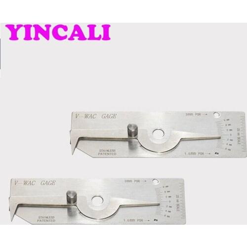 10 PCS/LOT High Quality Weld Gauge V-WAC Biting Edge undercut inspection gage Metric mm Reading Welding inspection Gauge