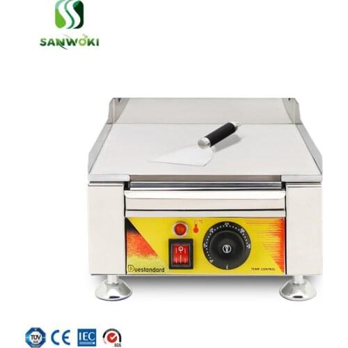 110V 220V griddle Small pancake machine fried sirloin grilled squid machine Teppanyaki cold noodles copper sizzling equipment
