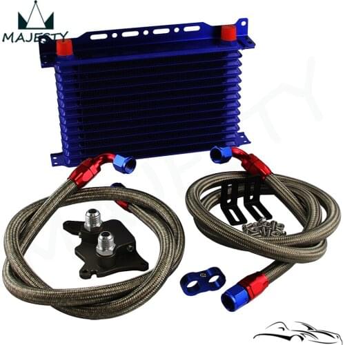 13 Row AN10 Oil Cooler Kit For BMW Mini Cooper S Supercharger R56 1.6L 2006-2012