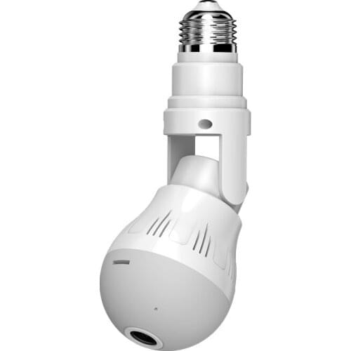 5MP Super HD Wireless WIFI IP Camera 360 Degree Fish Eye Lens Bulb Panoramic View VR Camera Home Security CCTV Monitor