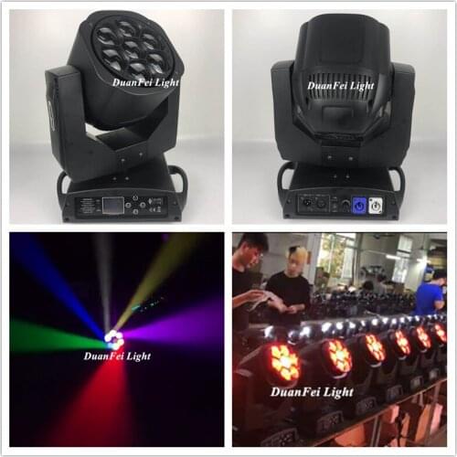 6lot Stage Zoom Bee Eye 7x15w Lyre Wash Moving Head RGBW 4in1 Powercon Zoom Luce For Party Show Disco NightClub