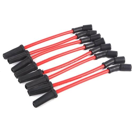 8 Pcs Ignition Coil Set for Chevrolet Silverado/Express/Corvette/Camaro for GMC Sierra Spark plug Wire Auto Replacement Parts