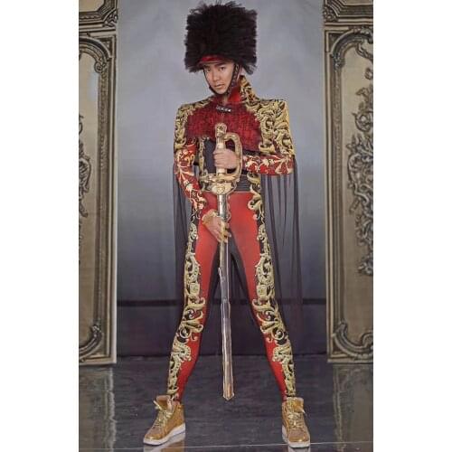 National Day army costume gogo dance team dance party stage show nightclub club bar costumes uniform