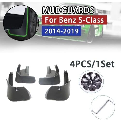 Mudflap for Mercedes Benz S Class W222 2014~2019 Fender Mud Guard Splash Flap Mudguard Accessories 2015 S350 S400 S450 S500 S600