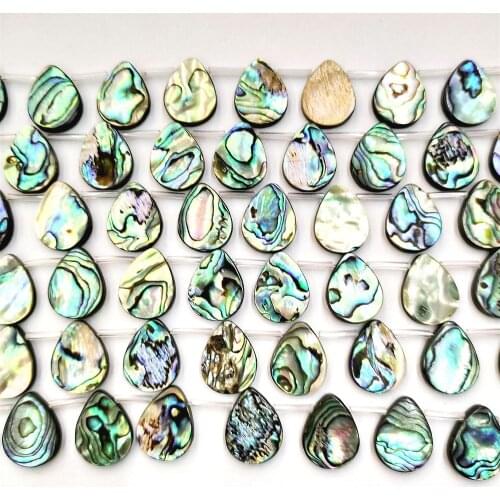 Natural Abalone Shell Loose Beads 15x20mm Abalone Shell Water Drop For DIY Making Jewelry Necklace Bracelet Earring Accessories