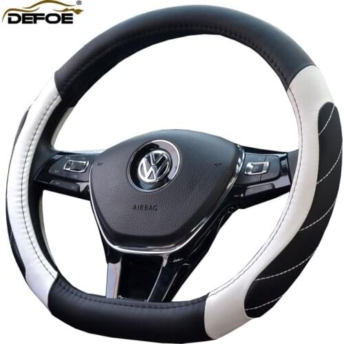 Auto wheel cover steering cover Car steering wheel cover Fiber leather Best quality Style D Diameter 38cm Non-slip car steering