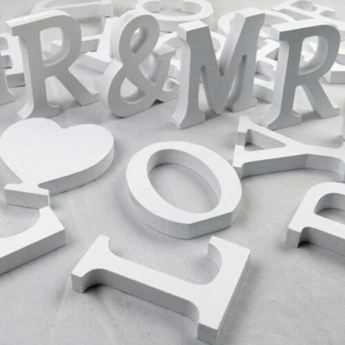 Wooden Letters Alphabet Word Bridal Wedding Party Christmas Valentine Day Festival DIY Home Decoration Accessories