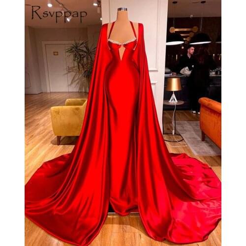 Long Elegant Evening Dresses 2021 Halter Straight Real Sample High Quality Satin African Women Formal Evening Party Gowns