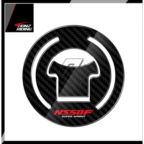 For HONDA NS50F Super Sprint NS 50F 1990 3D Carbon-look Motorcycle Fuel Gas Cap Protector Decal