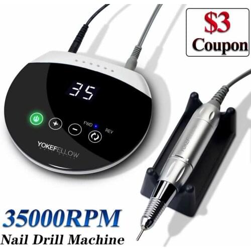 Electric Nail Drill Machine 35000RPM Apparatus for Manicure Nail Gel Polisher Nail Master With LCD Display Profession Nail Tools