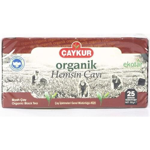 PERFECT DRINK WITH A GREAT TASTE Çaykur Organic Hemşin Tea Strained Glass Bag 25 Pack 50 Gr FREE SHİPPİNG