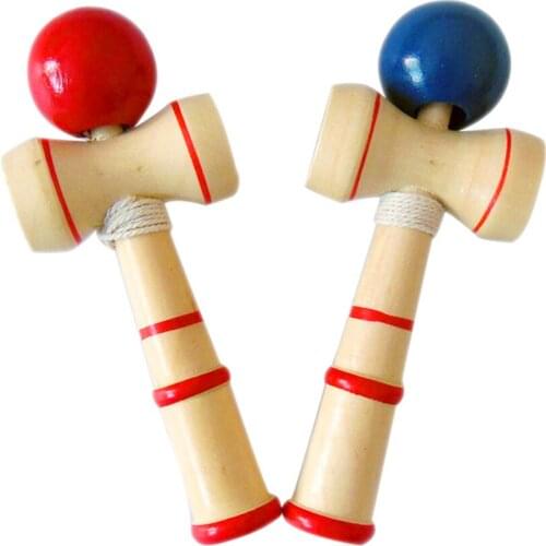 1PCS 12CM Wooden Juggling Ball Toy Outdoors Juggle Game Balls Toys PU Paint Wooden Stress Relief Educational Toy For Kids Adult