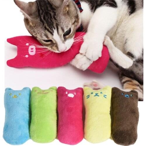 Cat Toys Cotton Puppy Squeaky Chew Bite Resistant Toy With Catnip For Pet Dogs Kitten Toy Accessaires Mulit Color