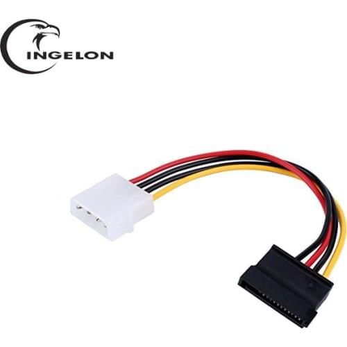Ingelon sata power adapter Molex IDE to Serial ATA Power Adapter 4 Pin to 12 Pin Cable sata ide adapter to esata 6.9inch SSD