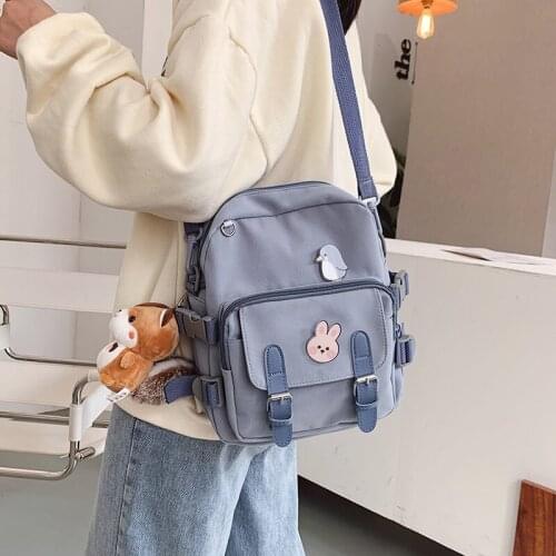 Small Bagpack Ladies Fashion Mini Backpack Women Kawaii Shoulder Bag for Teenage Girls Multi-Function Travle School Backpacks