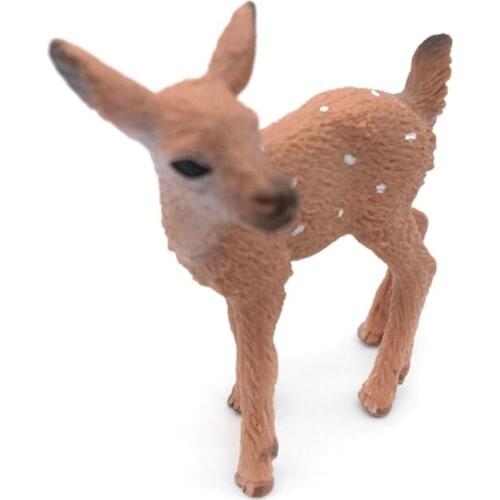 Set of 6 christmas Deer Figurines Cake Toppers for christmas decor , Deer toy T3LE