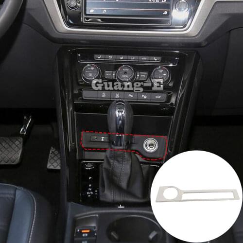 For VW Volkswagen Touran L 2016 2017 2018 2019 Car Control Socket Charge Cigarette Smoke Lighter Switch Frame Stick Trim Parts