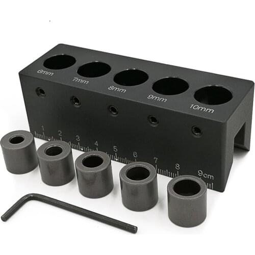 90 Degree Straight Angle Drill Guide Pocket Hole Jig Kit Aluminum Alloy Hole Locator Doweling Jig Woodworking Tools