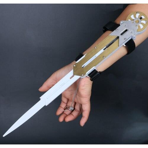 2020 New Hidden Metal Hidden Sword Action Figure Hidden Sword Edward Weapon Sword Pop-up Childrens Toy Gift Hidden Sword