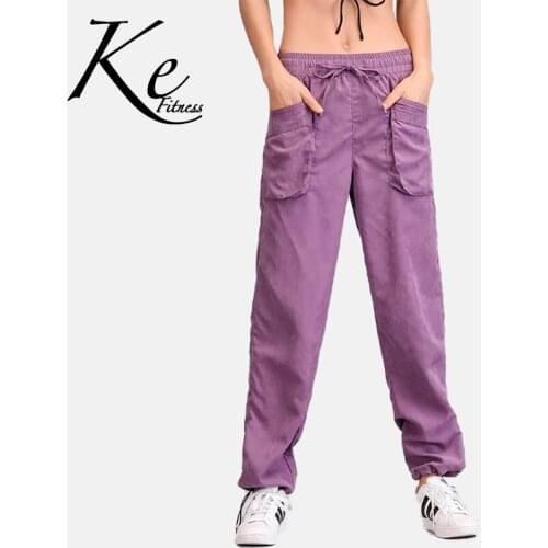 KE 2021 new yoga clothes womens yoga pants loose running pants drawstring sports pants women spot wholesale