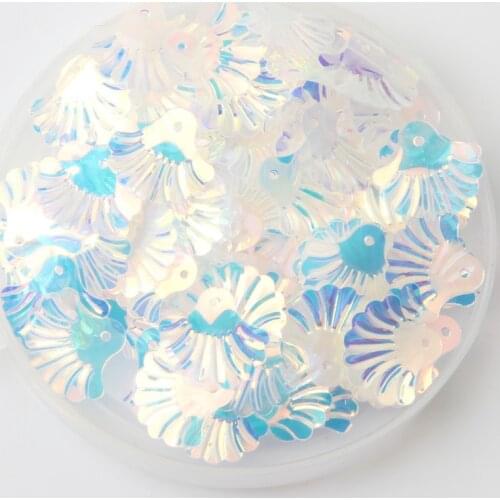 New!!! 360Pcs Size 15mm Scallop Shell shape Loose Sequins Paillettes Sewing Embellishment Findings Women DIY Garment Accessories