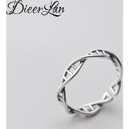 Punk 925 Sterling Silver Hollow Finger Rings For Women Antique Ring Christmas Gifts Jewelry 2021