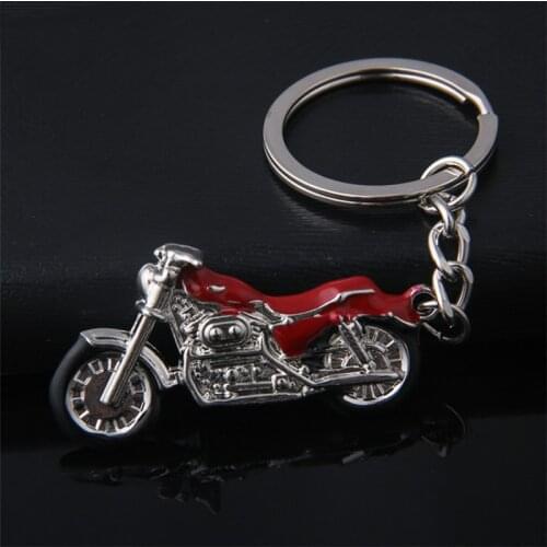 Mountain motorcycle pendant new car keychain color metal bag ornaments accessories handicraft keychain]