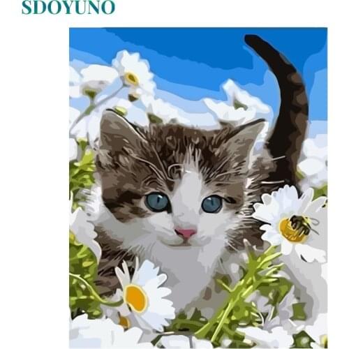 SDOYUNO Pictures Of Cats By Numbers