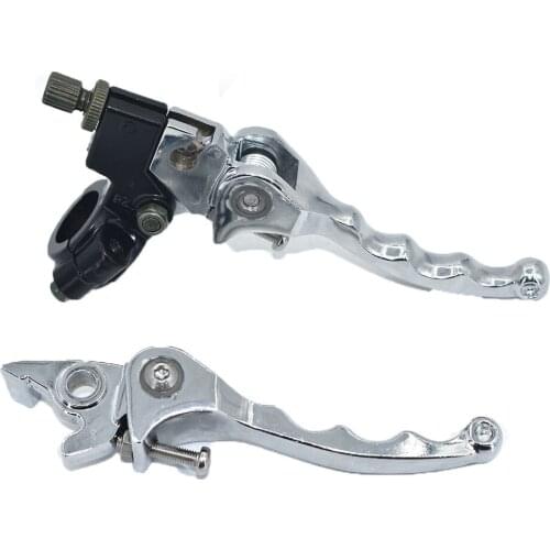 Folding clutch and brake lever for dirt pit bike