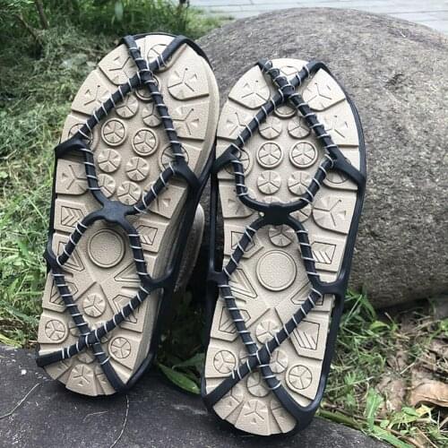 1 Pair Crampons Grips- Women Men Anti-Slip Ice Gripper Shoe Boot Cleats Spike Snow Crampon Outdoor Climbing Hiking Fishing Suppl
