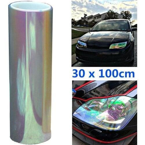 1PC Car Light Lamp Color Changing Tint Vinyl Wrap Sticker Headlight Film Sheet Fog Light Rear Lamp Matt Smoke Film 30 X100cm
