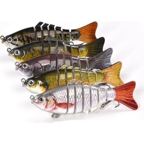 1pcs Artificial Fishing Lures Sinking Wobbler Set Crank Baits Fishing Kit Multi-section Hard Swim Bait Wobblers Fishing Tool